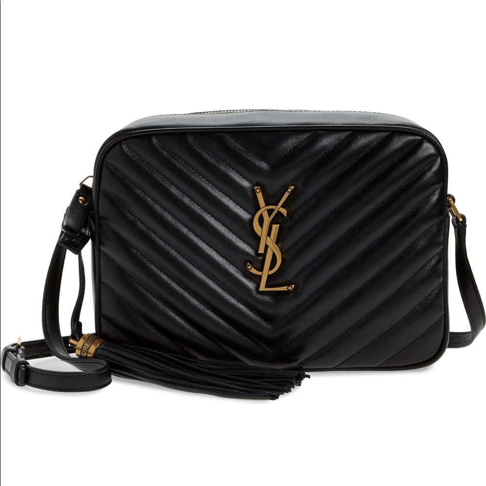 EUC Saint Laurent LOU CAMERA BAG IN QUILTED LEATHER